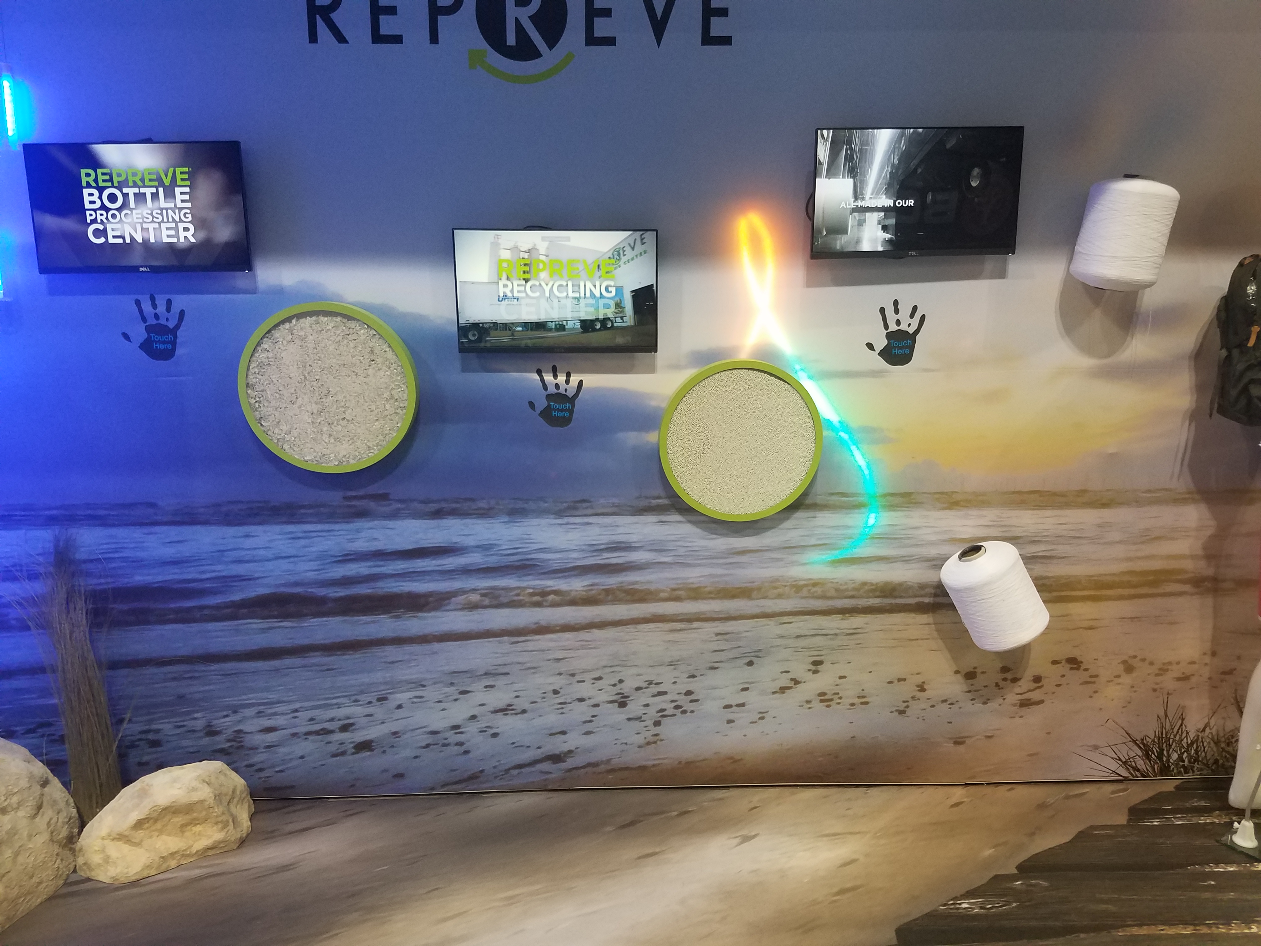 Touch Wall With  lights and video